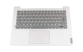 ET2GK000200 teclado incl. topcase original Lenovo DE (alemán) gris/plateado con retroiluminacion
