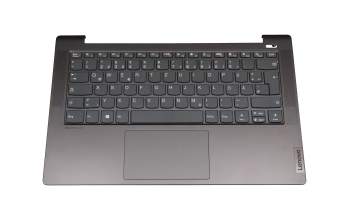 ET2UZ000200 teclado incl. topcase original Lenovo DE (alemán) gris/canaso