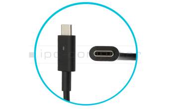 F8XD9 cargador USB-C original Dell 90 vatios redondeado