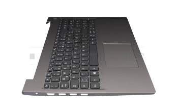 FA1JV0006X0 teclado incl. topcase original Lenovo DE (alemán) gris/plateado