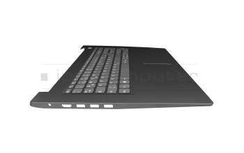 FA1JX0004X0 teclado incl. topcase original Lenovo DE (alemán) gris/negro