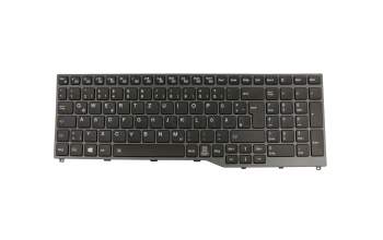 FJM16J96D0JD85 teclado original Fujitsu DE (alemán) negro/canosa con retroiluminacion