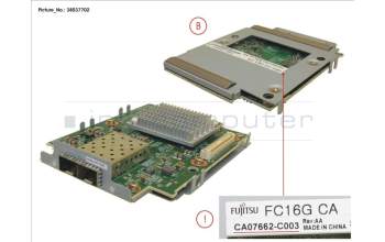 Fujitsu DX100/200 S3 CA FC 2P 16G WO SFP para Fujitsu Eternus AF250