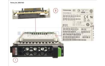 Fujitsu DXS3 MLC SSD 2.5\' 400GB SAS3 X1 para Fujitsu Eternus AF250