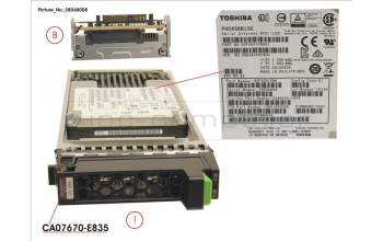 Fujitsu DXS3 MLC SSD SAS 1.92TB 12G 2.5 X1 para Fujitsu Eternus AF250