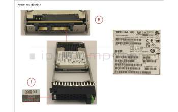 Fujitsu DX S3 MLC SSD 2.5\' 400GB SAS3 X1 para Fujitsu Eternus AF250