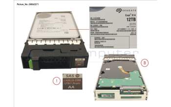 Fujitsu DX S3/S4 HD DRIVE 3.5\" 12TB 7.2K AF para Fujitsu Eternus DX8900 S4