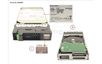 Fujitsu DX S3/S4 SED NLSAS 12TB 7.2 3.5 X1 para Fujitsu Eternus DX8900 S4