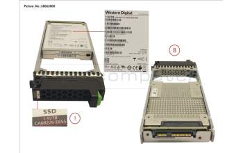Fujitsu DX S3/S4 SSD SAS 2.5\" 1.92TB DWPD1 12G para Fujitsu Eternus AF250 S2