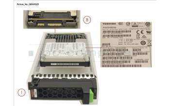 Fujitsu DX MLC SSD SAS 2.5\' 960GB 12G para Fujitsu Eternus AF250