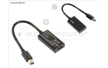 Fujitsu CABLE, HDMI ADAPTER (MINI DP TO HDMI) para Fujitsu Stylistic R727