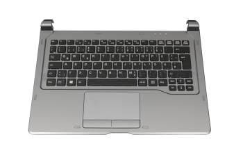 FUJ:CP697711-XX teclado incl. topcase original Fujitsu DE (alemán) negro/canaso