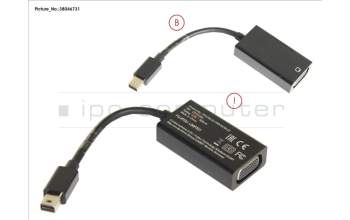 Fujitsu CABLE, VGA ADAPTER (MINI DP TO VGA) para Fujitsu Stylistic R727
