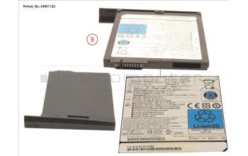 Fujitsu -BT- 2ND BATTERY UNIT (6 CELLS) 2600MAH para Fujitsu Celsius H770