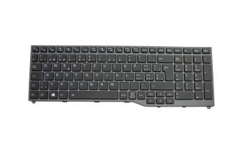 FUJ:CP724639-XX teclado original Fujitsu CH (suiza) negro/negro/mate con retroiluminacion