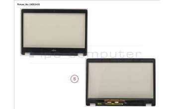 Fujitsu LCD FRONT COVER ASSY FOR TOUCH MODEL para Fujitsu LifeBook U748