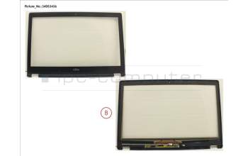Fujitsu LCD FRONT COVER ASSY FOR TOUCH MODEL para Fujitsu LifeBook U758