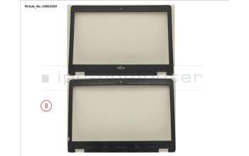 Fujitsu FUJ:CP732730-XX LCD FRONT COVER (FOR HD W/ CAM/MIC)