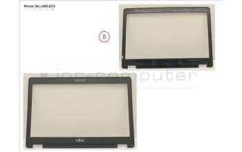 Fujitsu FUJ:CP732755-XX LCD FRONT COVER (FOR HD W/ MIC)