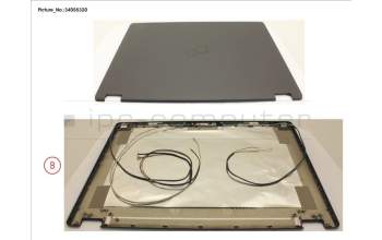 Fujitsu LCD BACK COVER ASSY (W/ MIC FOR WWAN) para Fujitsu LifeBook U747