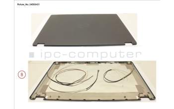 Fujitsu LCD BACK COVER ASSY (W/ MIC FOR WWAN) para Fujitsu LifeBook U757