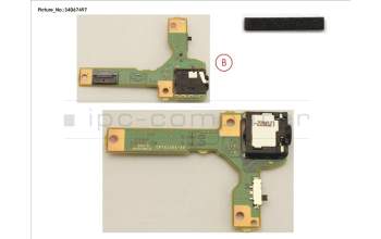 Fujitsu SUB BOARD, POWER BUTTON para Fujitsu LifeBook P728