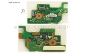 Fujitsu SUB BOARD, POWER BUTTON para Fujitsu LifeBook T938