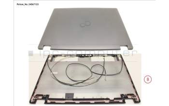 Fujitsu LCD BACK COVER (HD W/ CAM,MIC FOR WWAN) para Fujitsu LifeBook E448