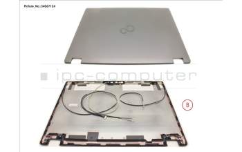 Fujitsu LCD BACK COVER (FHD W/ CAM,MIC FOR WWAN) para Fujitsu LifeBook E548