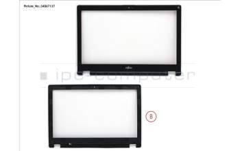 Fujitsu LCD FRONT COVER (FHD FOR CAM/MIC) para Fujitsu LifeBook E458