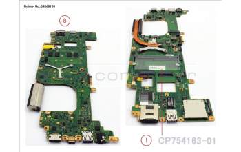 Fujitsu FUJ:CP754163-XX MAINBOARD ASSY I5-8250U