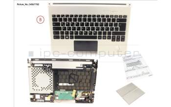 Fujitsu FUJ:CP755421-XX UPPER ASSY INCL. KEYBOARD GERMAN