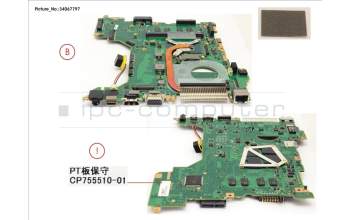 Fujitsu MAINBOARD ASSY I5 8250U para Fujitsu LifeBook S938