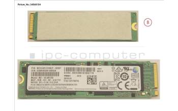Fujitsu FUJ:CP756837-XX SSD PCIE M.2 2280 512GB(FDE)W/RUBBER