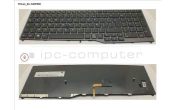 Fujitsu FUJ:CP757717-XX KEYBOARD 10KEY BLACK W/ TS FRANCE