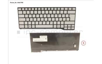 Fujitsu FUJ:CP758512-XX KEYBOARD WHITE W/O TS GERMAN