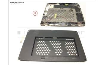 Fujitsu FUJ:CP760513-XX LCD BACK COVER ASSY FOR SMARTCARD