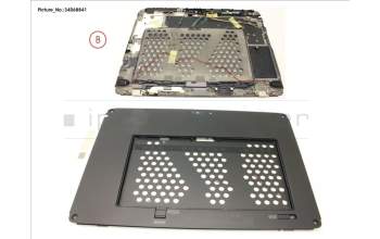 Fujitsu LCD BACK COVER ASSY FOR SMARTCARD, WWAN para Fujitsu Stylistic V727