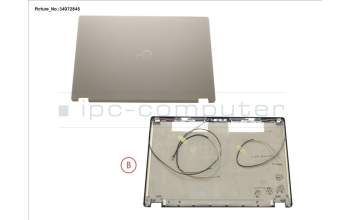 Fujitsu LCD BACK COVER ASSY(W/ CAM,MIC FOR WWAN) para Fujitsu LifeBook U757