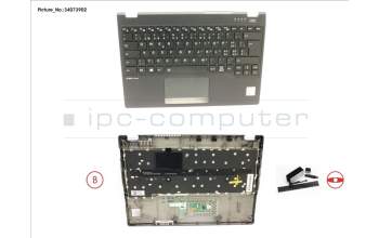 Fujitsu FUJ:CP775951-XX UPPER ASSY INCL. KEYB SWISS FOR PV