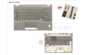 Fujitsu FUJ:CP775952-XX UPPER ASSY INCL. KEYB FRANCE W/FP(TBT)