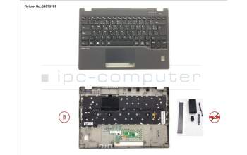 Fujitsu FUJ:CP775958-XX UPPER ASSY INCL. KEYB SPAIN W/FP(TBT)