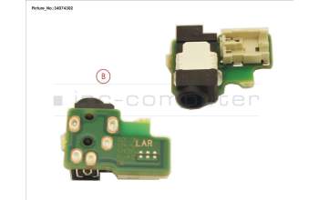 Fujitsu SUB BOARD, DC/IN CONNECTOR para Fujitsu Stylistic Q509