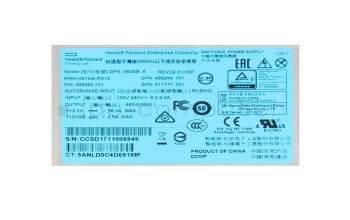 Fuente de alimentación del Servidor 460 vatios original para HP ProLiant DL380 Gen10 Plus