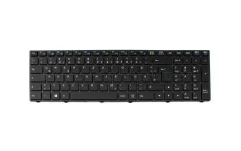 G900057BP teclado original Clevo DE (alemán) negro/negro/mate con retroiluminacion (N75)