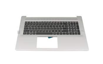 HB2611 teclado incl. topcase original HP DE (alemán) negro/plateado