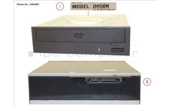Fujitsu SATA DVD-ROM HH BL para Fujitsu Primergy RX2560 M1
