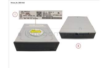 Fujitsu SATA DVD-ROM HH BL para Fujitsu Primergy RX2560 M1