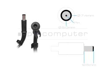 HP AiO Pavilion 27-ca2000 original cargador 230 vatios redondeado