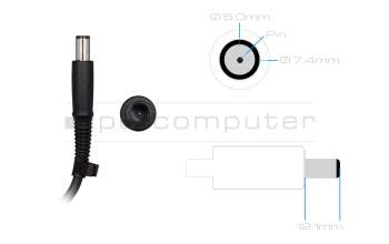 HP Compaq 8510w Mobile Workstation original cargador 150 vatios normal